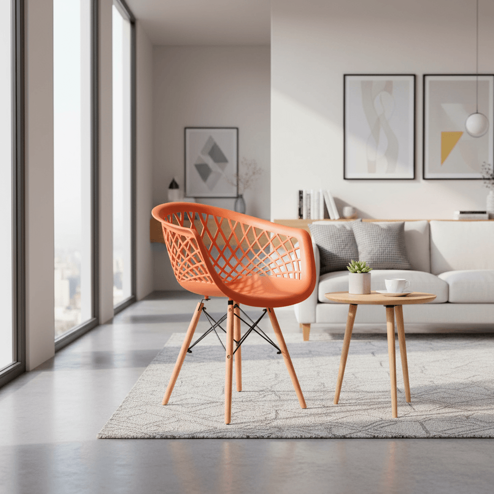 Cadeira Eiffel Web Salmon Mozaic | FastStore PDP