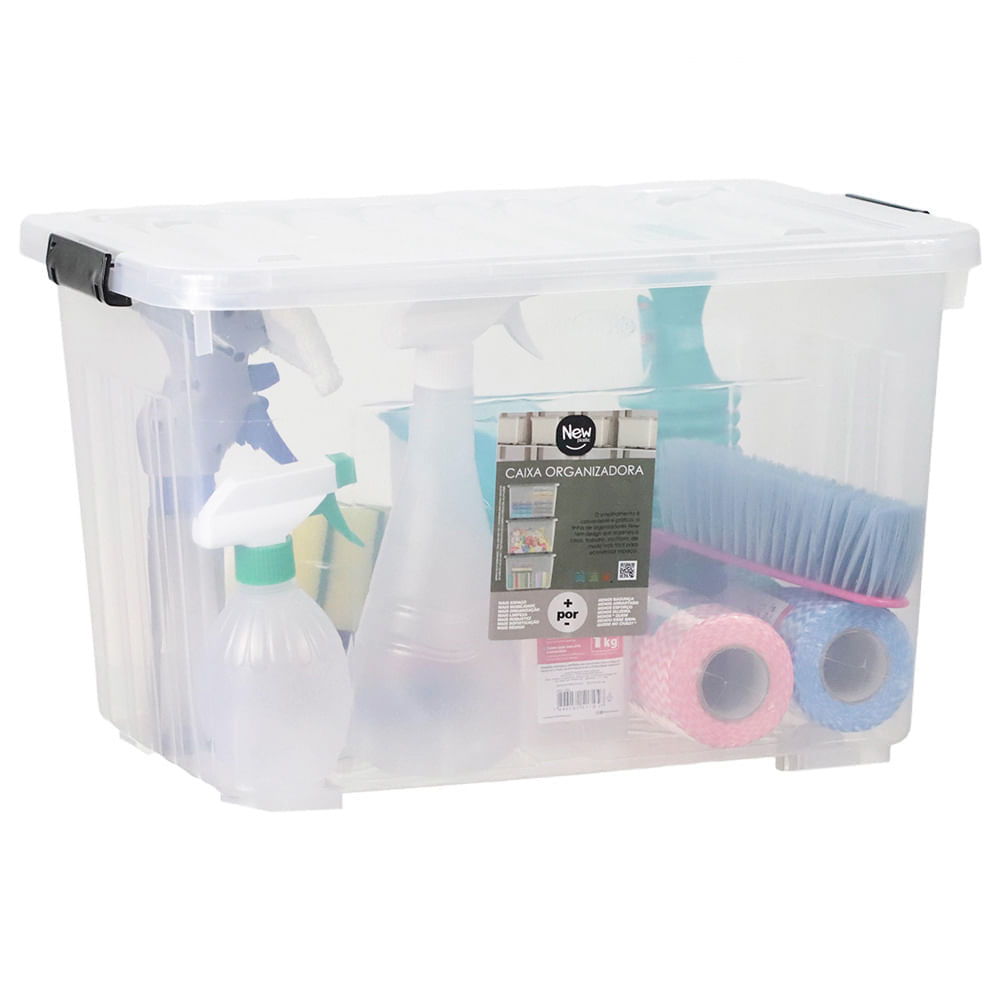 Caixa Organizadora com Tampa 20L New Plastic PA021216 | FastStore PDP