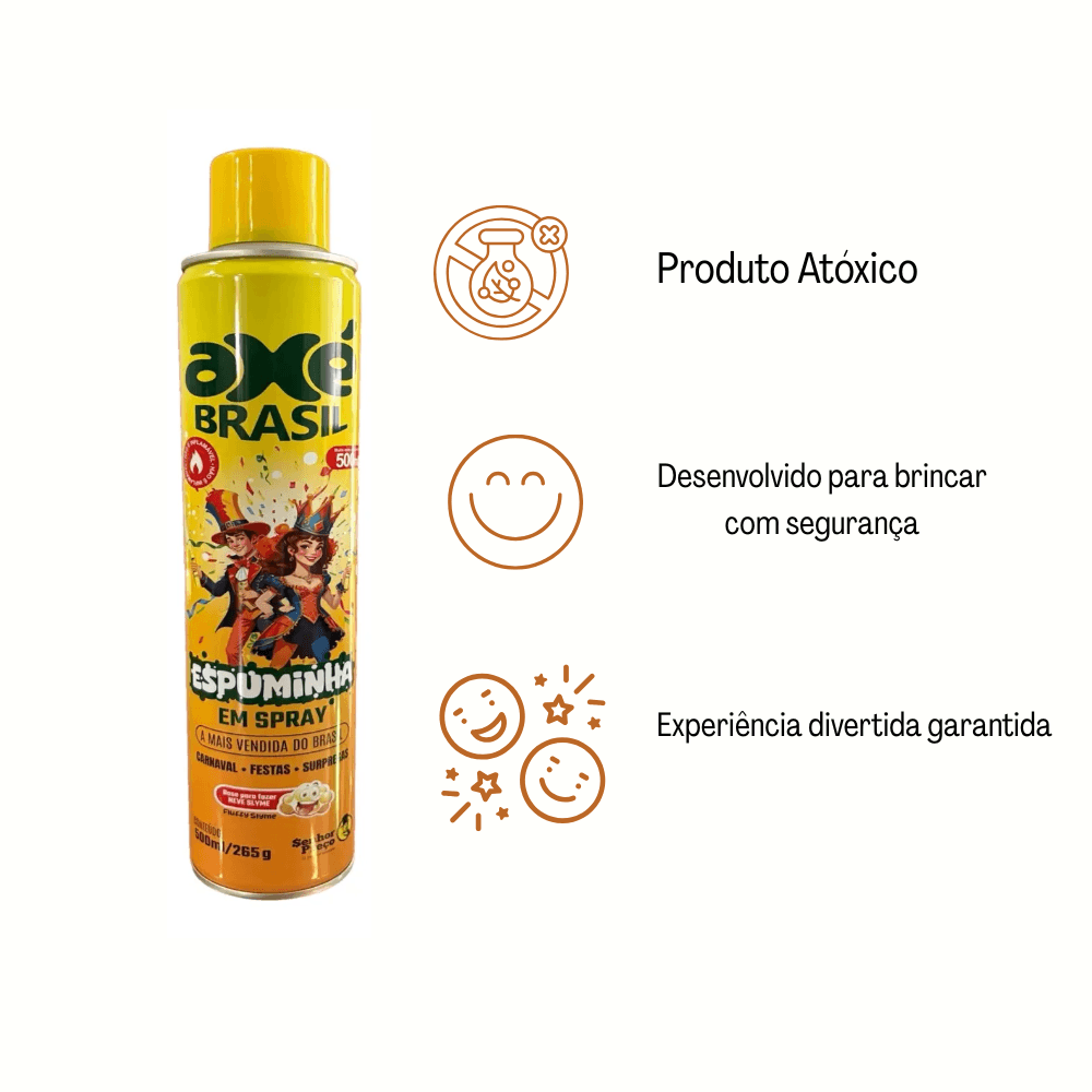 Espuma Axe Brasil Branco 500ml Artificial Axé Brasil 340723 | FastStore PDP
