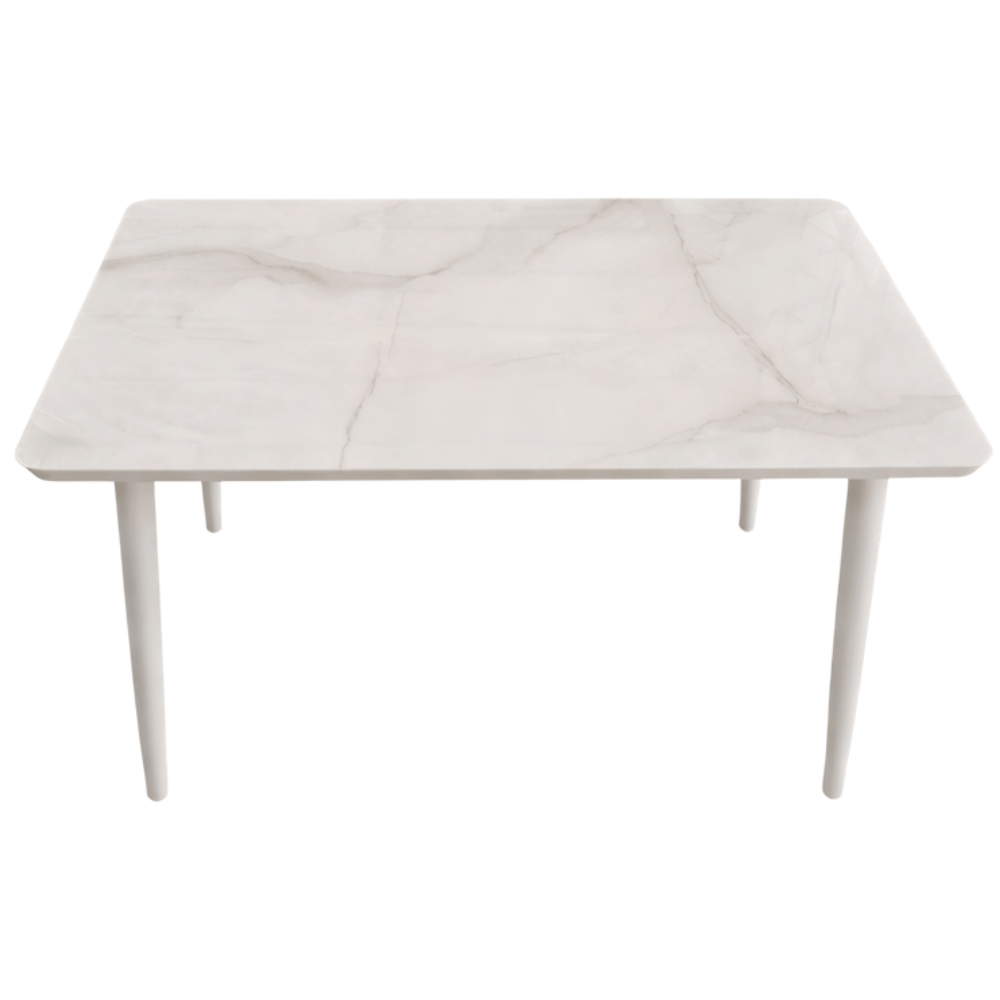 Mesa de Jantar Vidro Decorada Retangular Mozaic RF4218B