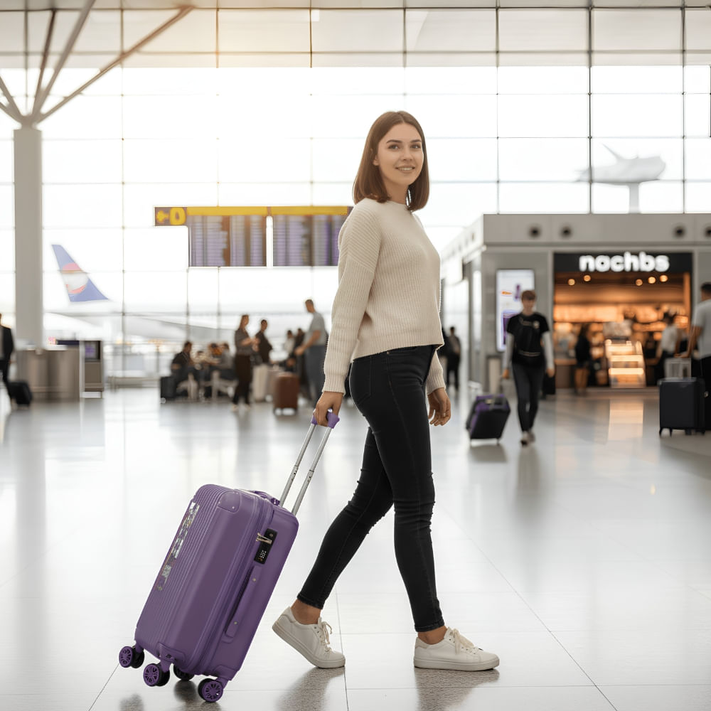 Mala De Viagem Mykonos Roxa 55cm Útil Bags UB7942D5 | FastStore PDP