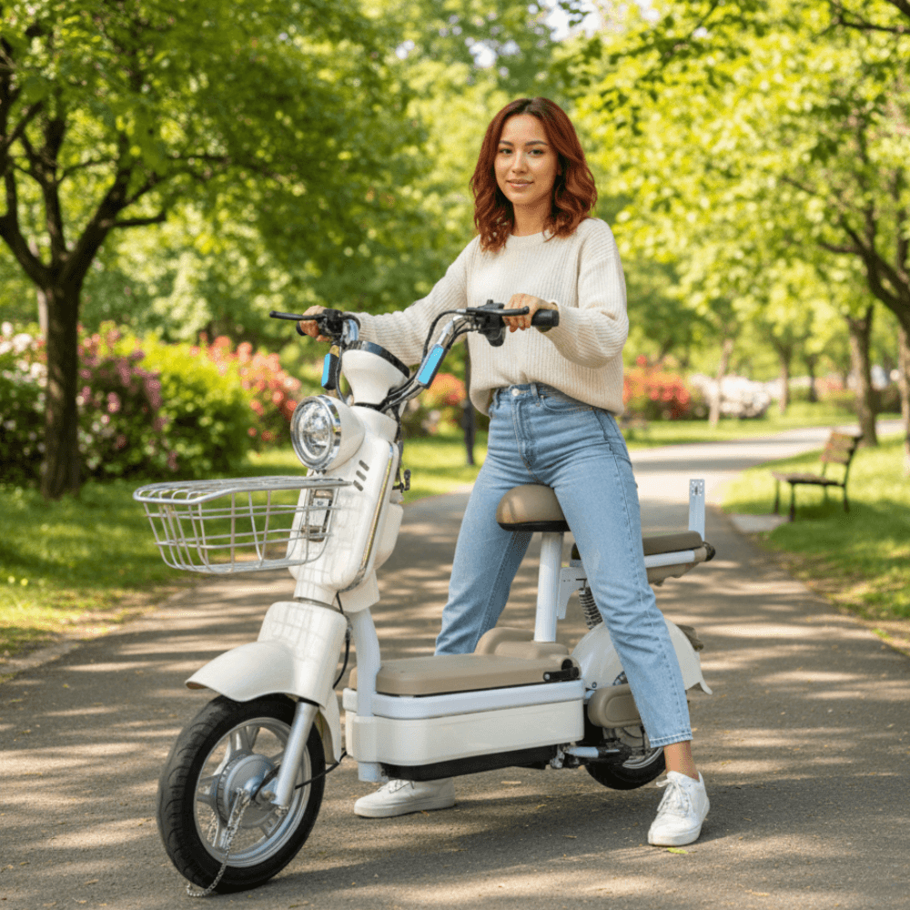Scooter Elétrica Vintage Off White Agile RF6146 | FastStore PDP