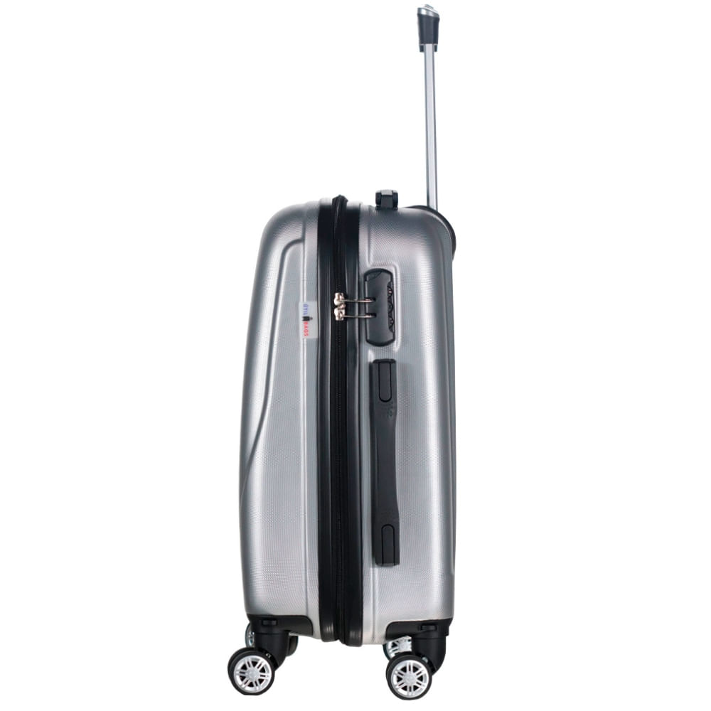 Mala de Viagem Bordo Bali Prata 20 Util Bags 55cm UB5233D2